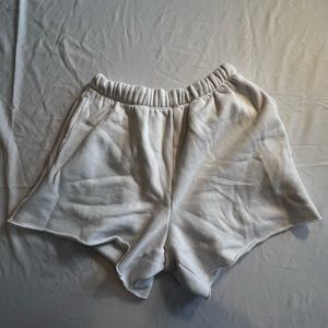 Aerie, white oversized lounge shorts, size XS